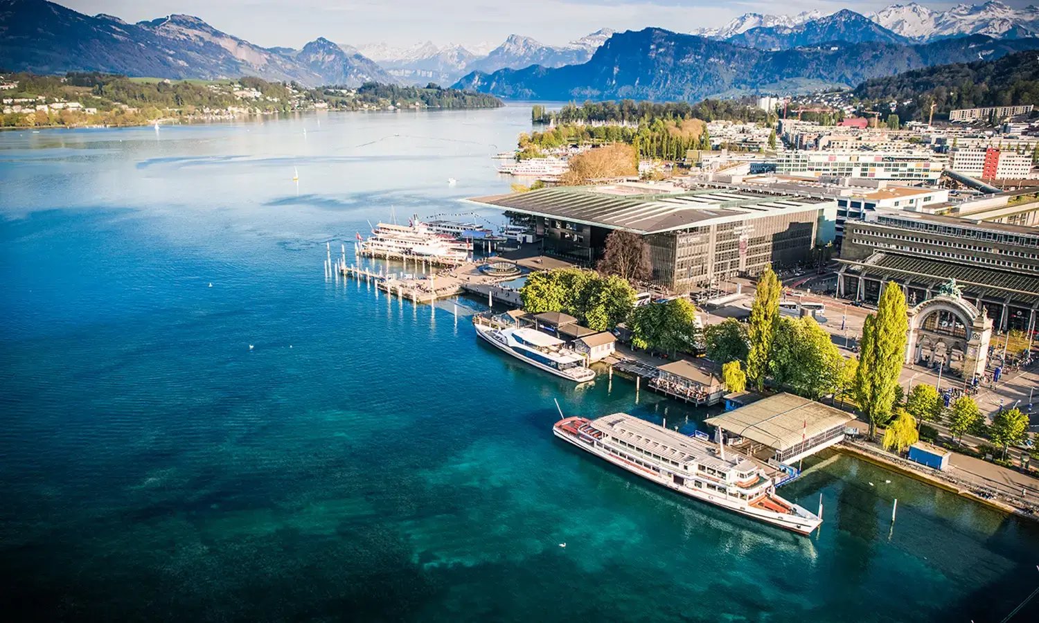 KKL Luzern aus der Luft